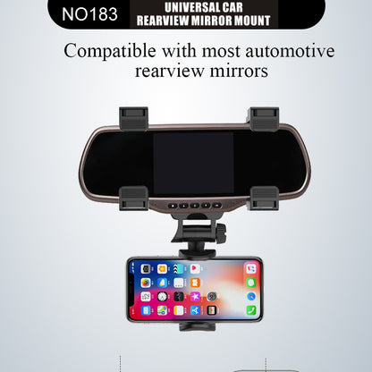 2-in-1 Car Rear View Mirror and Phone Holder