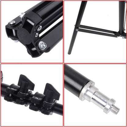 2.1m Height Mobile Phone Bracket Photo Tripod Fill Light Bracket for Live Broadcast Photo