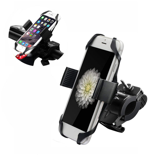 15-22mm Bicycle Motorcycle Handlebar Mount 360 Degree Rotating Mobile Phone Holder Bracket