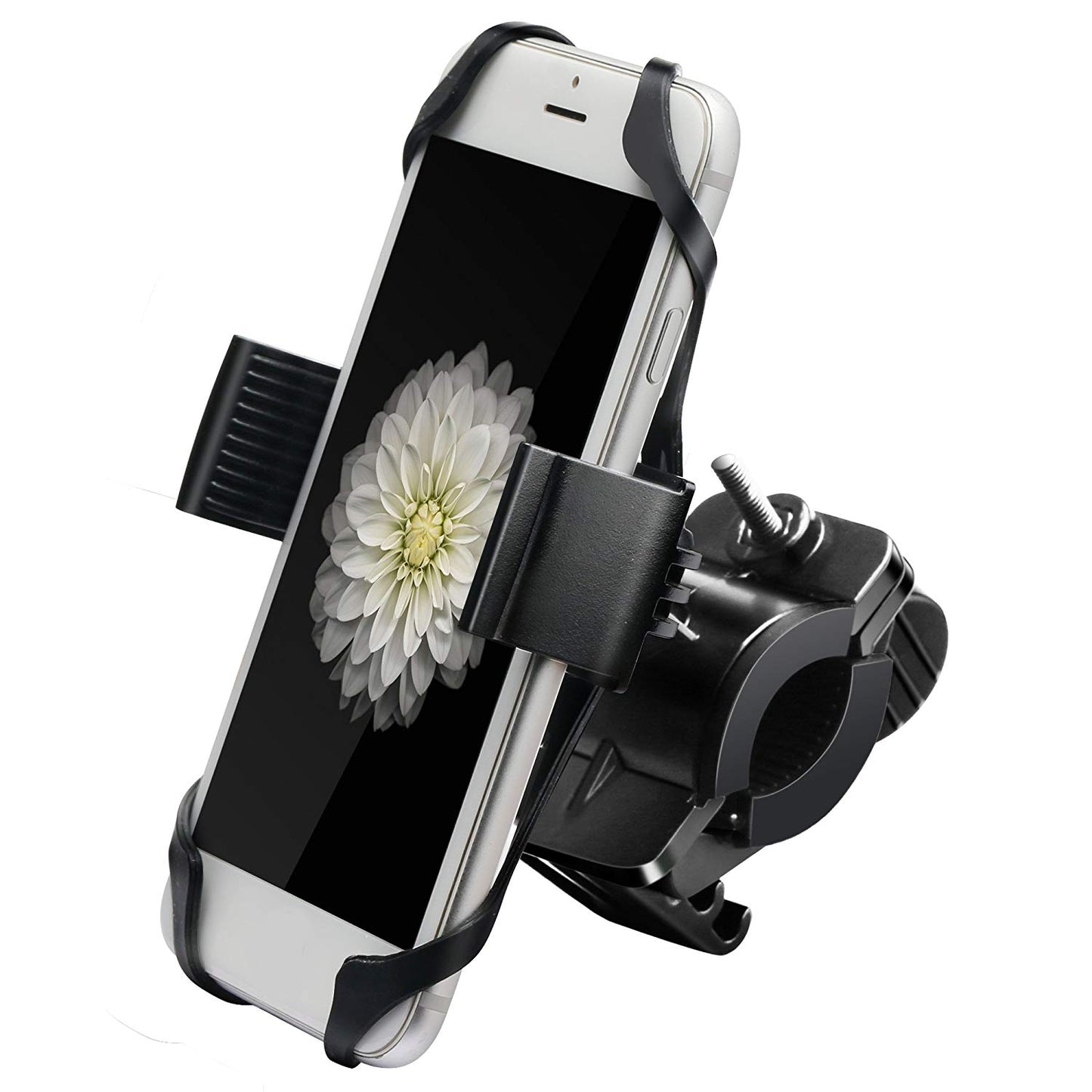 15-22mm Bicycle Motorcycle Handlebar Mount 360 Degree Rotating Mobile Phone Holder Bracket
