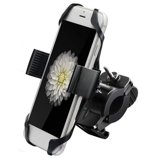 15-22mm Bicycle Motorcycle Handlebar Mount 360 Degree Rotating Mobile Phone Holder Bracket
