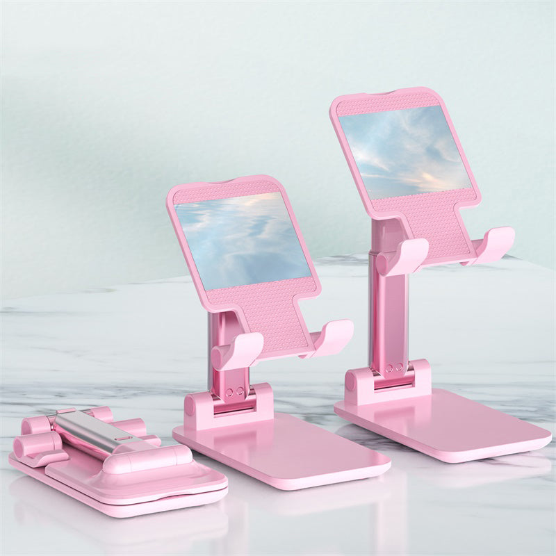T4 Universal Height Adjustable Phone Tablet Holder Stand Portable Foldable Desktop Bracket