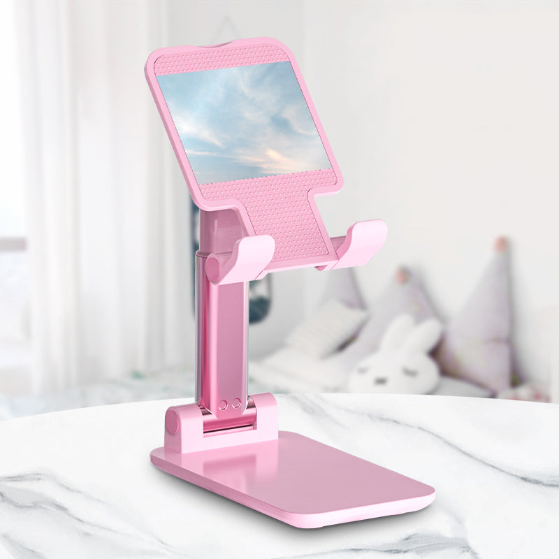 T4 Universal Height Adjustable Phone Tablet Holder Stand Portable Foldable Desktop Bracket