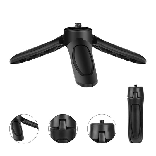 1/4 inch Mini Desktop Tripod Phone Holder Stand with Clip for DJI OSMO Mobile 2 Feiyu Vimbal 2 Action Camera
