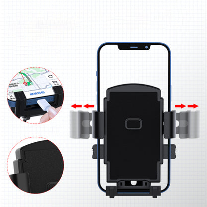 Auto Lock Bicycle Phone Holder 360 Degrees Rotation Bike Handlebar Cell Phone Clip Stand GPS Mount Bracket