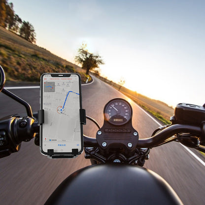 Auto Lock Bicycle Phone Holder 360 Degrees Rotation Bike Handlebar Cell Phone Clip Stand GPS Mount Bracket