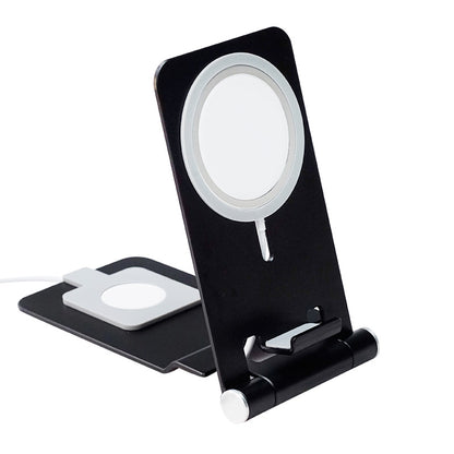 2-in-1 Wireless Charger Holder Phone Watch Charging Desktop Stand for Apple Watch iPhone Magsafe