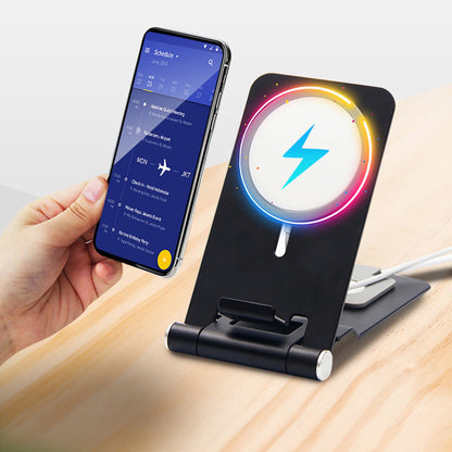 2-in-1 Wireless Charger Holder Phone Watch Charging Desktop Stand for Apple Watch iPhone Magsafe