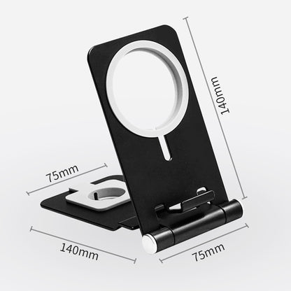 2-in-1 Wireless Charger Holder Phone Watch Charging Desktop Stand for Apple Watch iPhone Magsafe