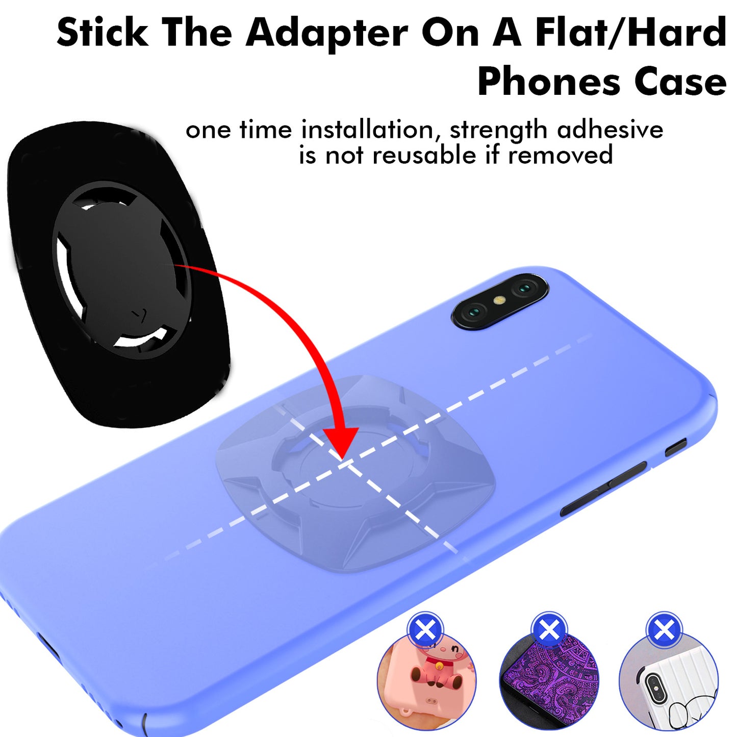 HL-143A Bicycle Anti-shake Mobile Phone Holder Motorcycle Bike Mount Stand Bracket for 4.7-7.2 inch Smartphone