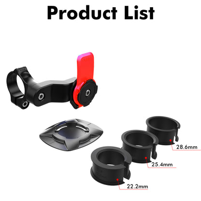 HL-143A Bicycle Anti-shake Mobile Phone Holder Motorcycle Bike Mount Stand Bracket for 4.7-7.2 inch Smartphone