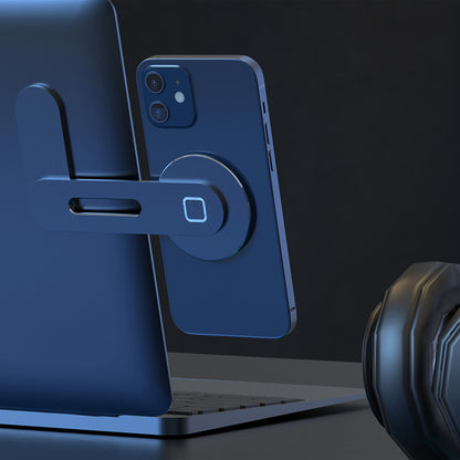 For iPhone 12 Series Magsafe Magnetic Phone Holder Metal Laptop Phone Stand for iMac Side Mount Bracket