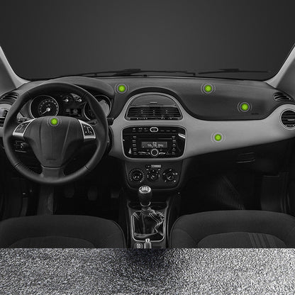 DW-55 Luminous Magnetic Car Dashboard Phone Holder 360 Degrees Rotating Metal Cell Phone Stand Bracket