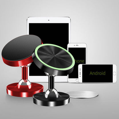 DW-55 Luminous Magnetic Car Dashboard Phone Holder 360 Degrees Rotating Metal Cell Phone Stand Bracket