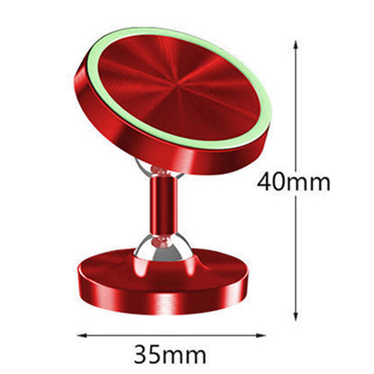 DW-55 Luminous Magnetic Car Dashboard Phone Holder 360 Degrees Rotating Metal Cell Phone Stand Bracket
