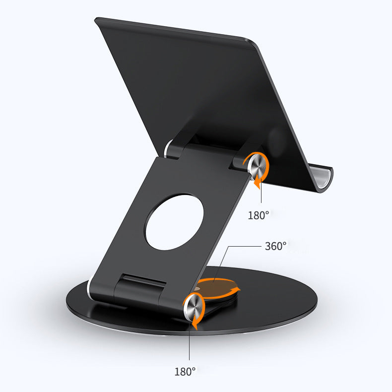 T6 Universal Aluminum Alloy Foldable Tablet Mobile Phone Holder Adjustable Desktop Tablet Bracket Stand