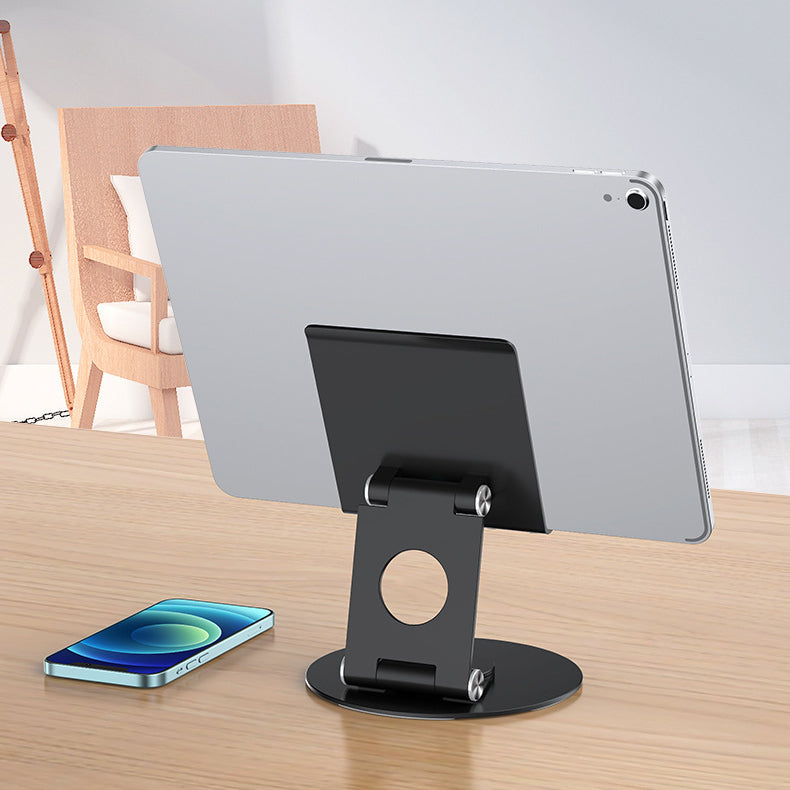 T6 Universal Aluminum Alloy Foldable Tablet Mobile Phone Holder Adjustable Desktop Tablet Bracket Stand