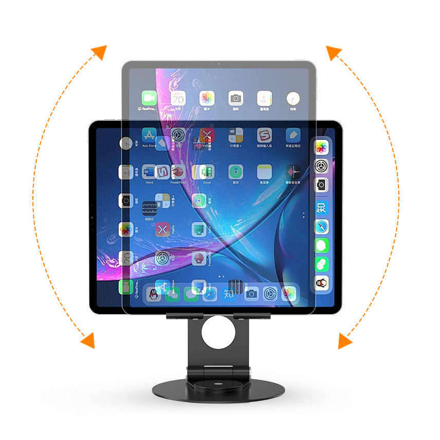 T6 Universal Aluminum Alloy Foldable Tablet Mobile Phone Holder Adjustable Desktop Tablet Bracket Stand