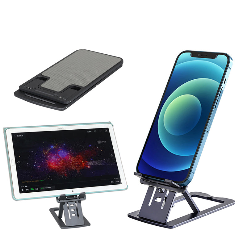 TC04 Cell Phone Stand Holder Height Angle Adjustable Hard Aluminum Alloy Desktop Phone Desk Mount Holder