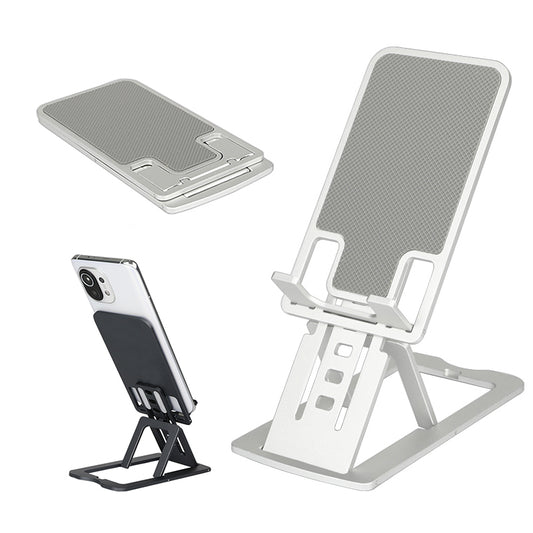 TC04 Cell Phone Stand Holder Height Angle Adjustable Hard Aluminum Alloy Desktop Phone Desk Mount Holder