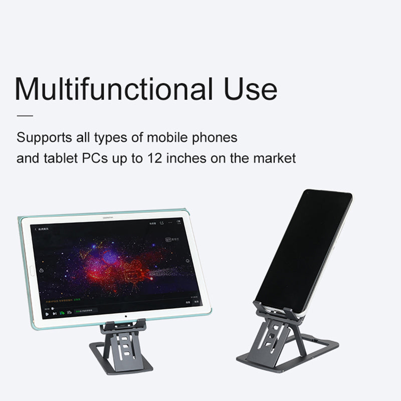 TC04 Cell Phone Stand Holder Height Angle Adjustable Hard Aluminum Alloy Desktop Phone Desk Mount Holder