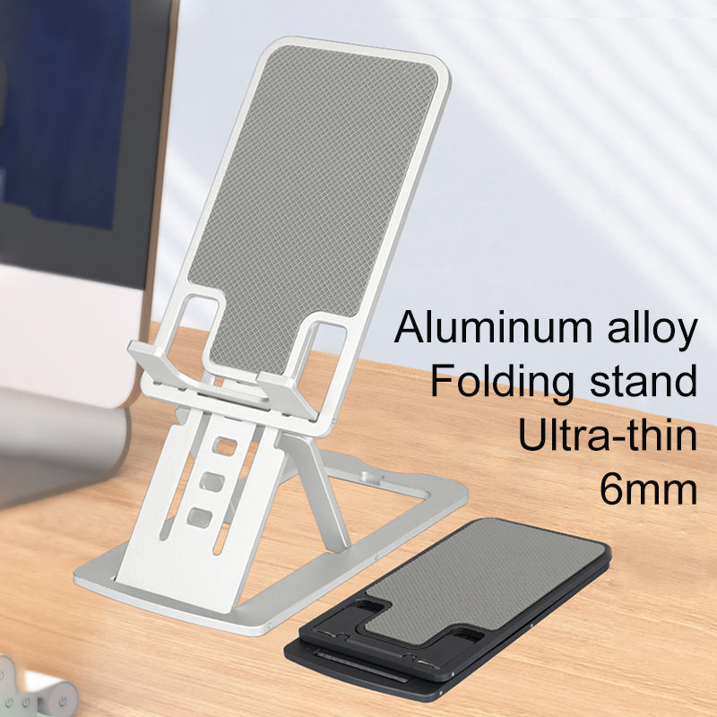 TC04 Cell Phone Stand Holder Height Angle Adjustable Hard Aluminum Alloy Desktop Phone Desk Mount Holder