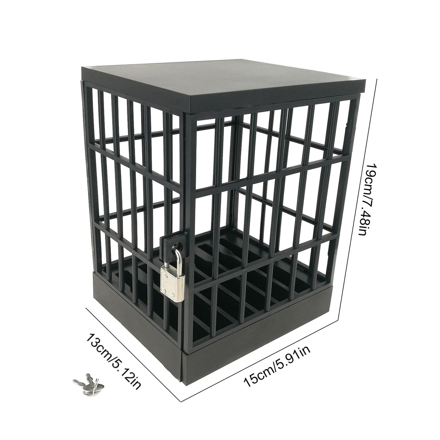Jail for Cell Phones Creative Mobile Phone Prison Cell Phones Storage Cage Lock Up Safe Smartphone Stand Holder for Classroom Home Office Party