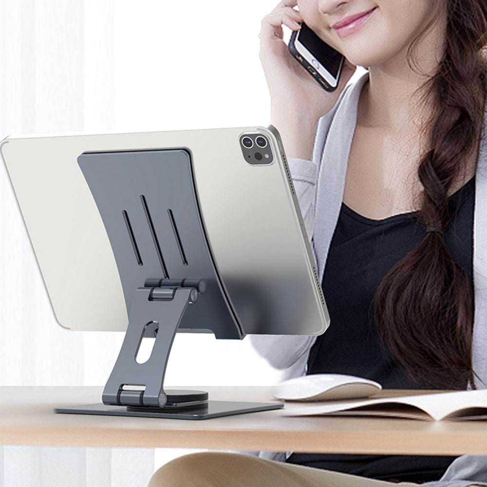 T630S Cell Phone Stand Holder Adjustable Hard Aluminum Alloy Desktop Phone Desk Mount Holder (Size: S)