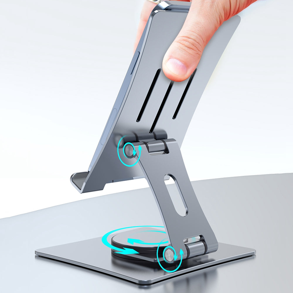 T630S Cell Phone Stand Holder Adjustable Hard Aluminum Alloy Desktop Phone Desk Mount Holder (Size: S)