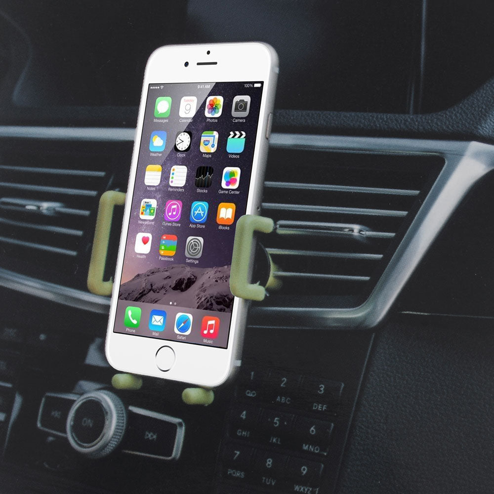 Universal Air Vent Car Mount Holder for iPhone 6s/Samsung S7, Width: 55-93mm (C81+H79-3)