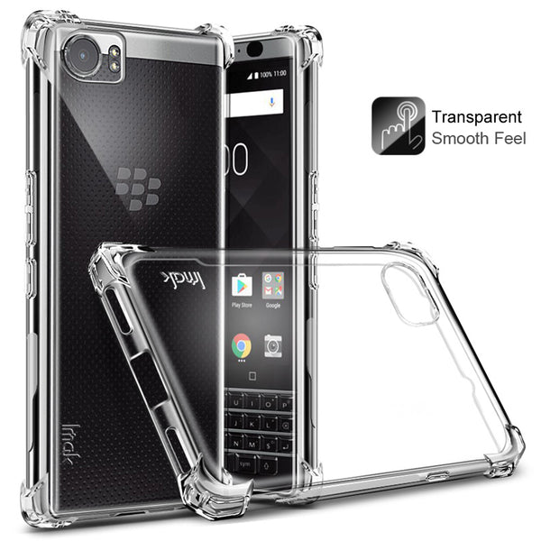 IMAK for BlackBerry Keyone DTEK70 Silky Anti-drop TPU Mobile Shell + Screen Protector Film