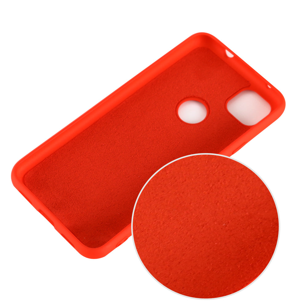 Soft Liquid Silicone Mobile Phone Case for Google Pixel 4a