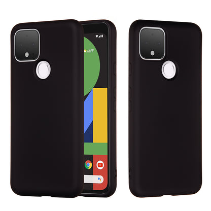 For Google Pixel 4a 5G/Pixel 5XL Shockproof Anti-scratch Anti-dust Liquid Silicone Phone Cover Phone Case