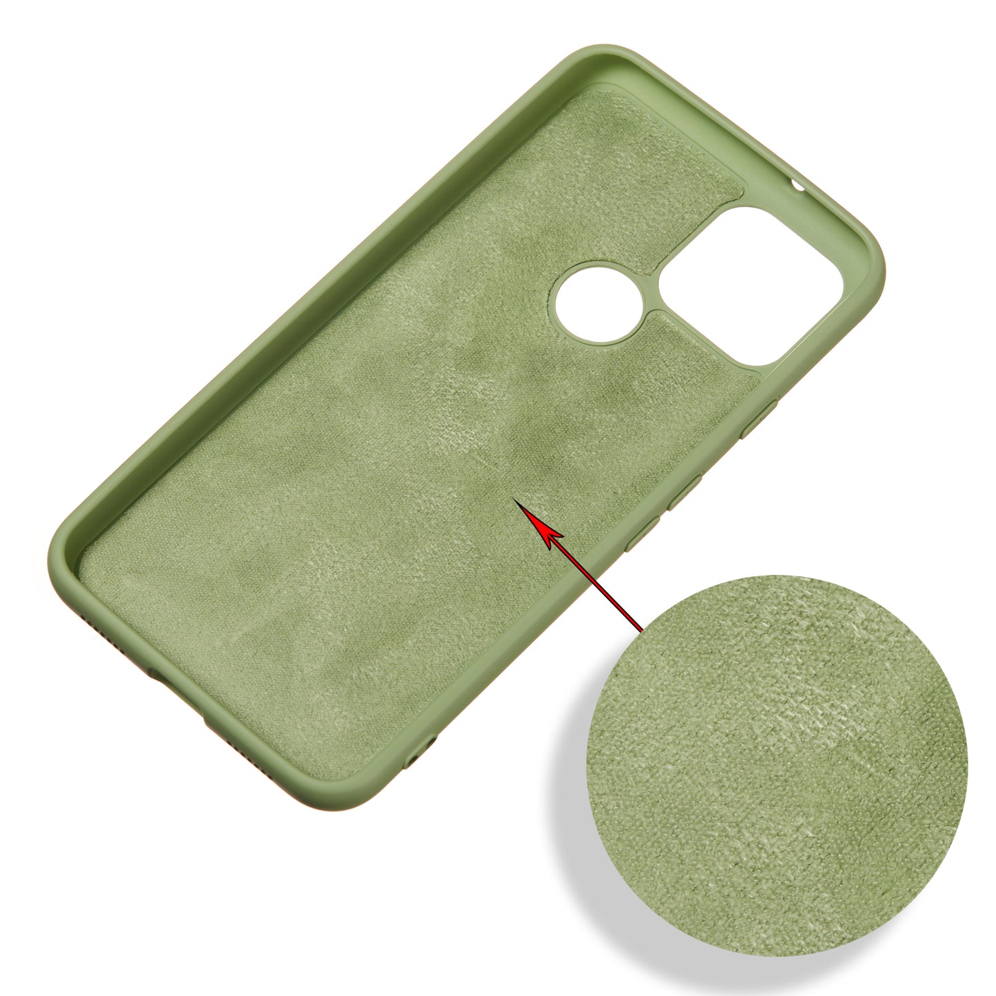 For Google Pixel 4a 5G/Pixel 5XL Shockproof Anti-scratch Anti-dust Liquid Silicone Phone Cover Phone Case