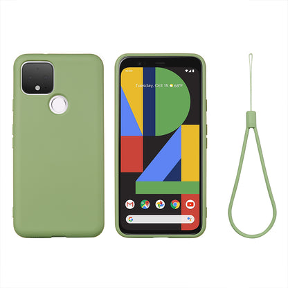 For Google Pixel 4a 5G/Pixel 5XL Shockproof Anti-scratch Anti-dust Liquid Silicone Phone Cover Phone Case