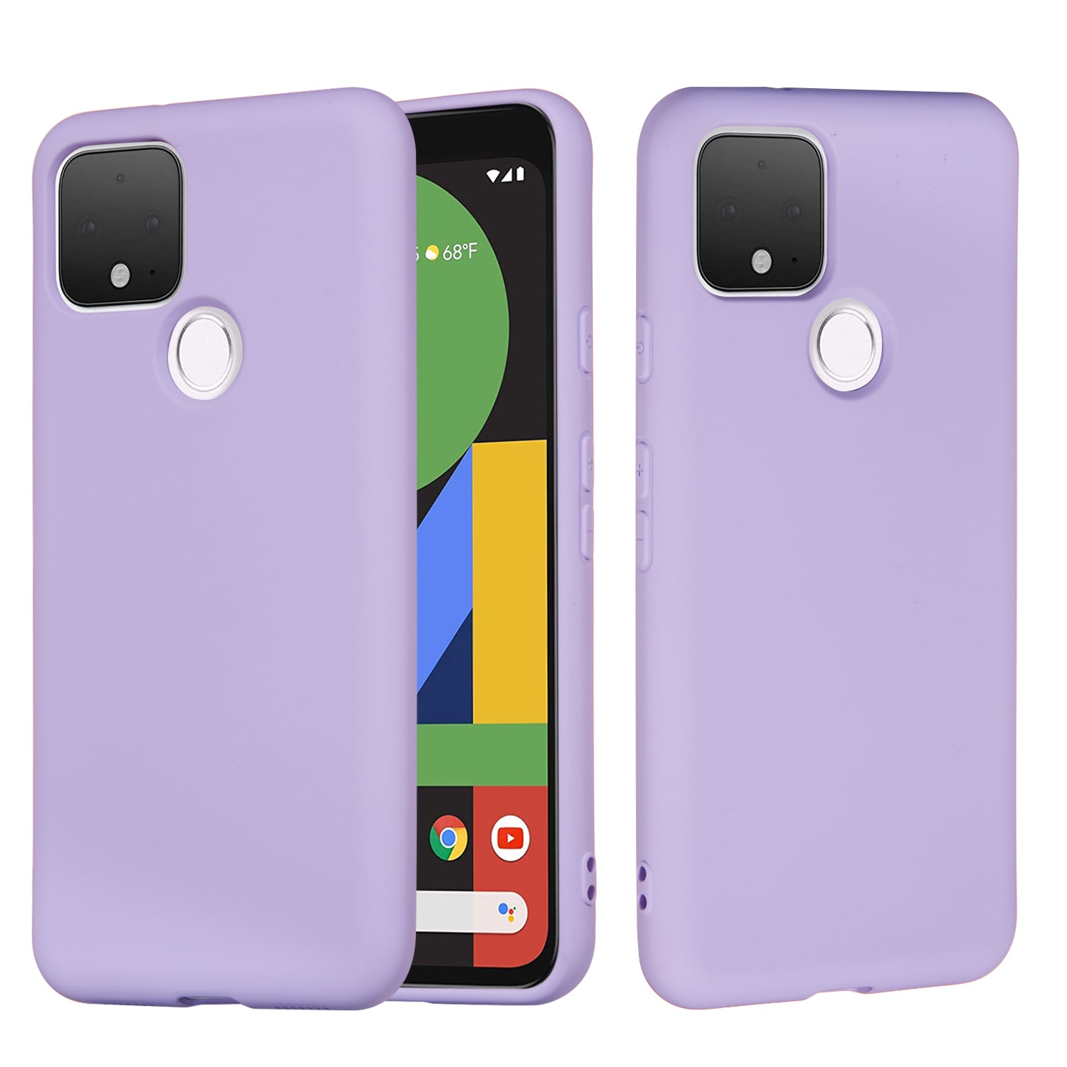 For Google Pixel 4a 5G/Pixel 5XL Shockproof Anti-scratch Anti-dust Liquid Silicone Phone Cover Phone Case
