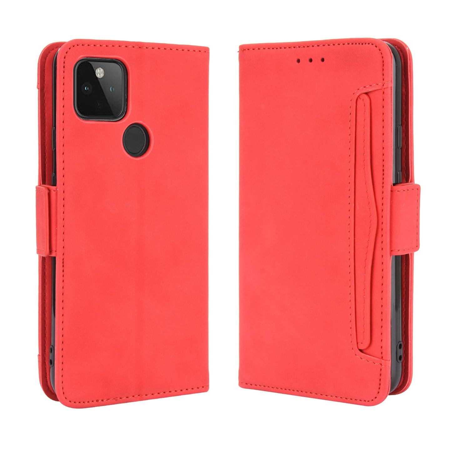 Multi-slot Leather Case Wallet Stand Cover Protector for Google Pixel 4a 5G