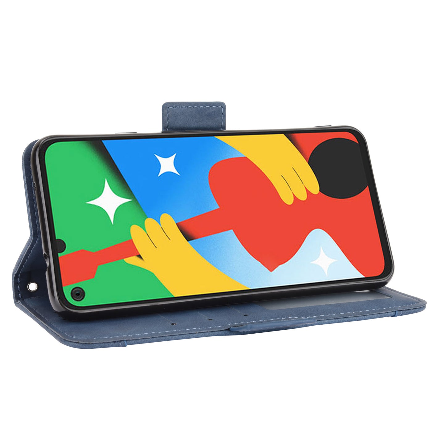 Multi-slot Leather Case Wallet Stand Cover Protector for Google Pixel 4a 5G