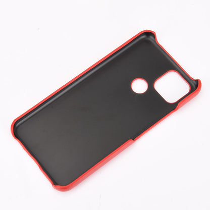 Litchi Skin Leather Coated PC Unique Design Shell for Google Pixel 5
