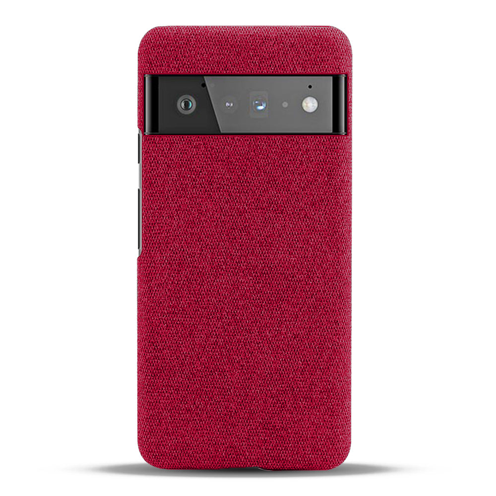 For Google Pixel 6 Pro Cloth Coated Hard PC Shockproof Non-Slip Phone Case Anti-Fingerprints Cover