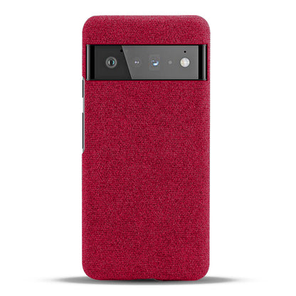 For Google Pixel 6 Pro Cloth Coated Hard PC Shockproof Non-Slip Phone Case Anti-Fingerprints Cover