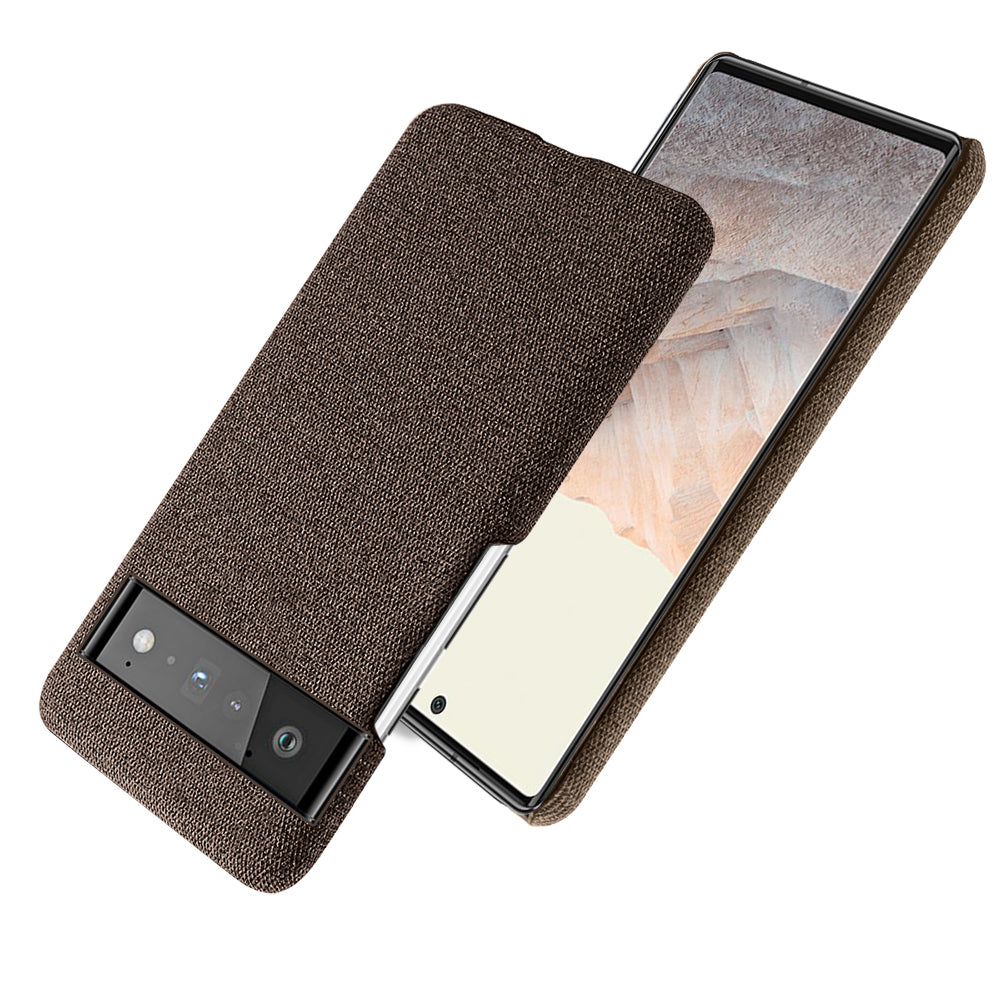 For Google Pixel 6 Pro Cloth Coated Hard PC Shockproof Non-Slip Phone Case Anti-Fingerprints Cover