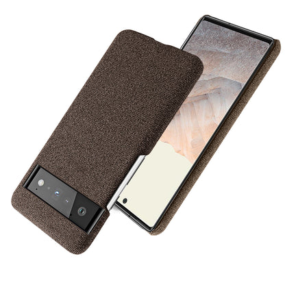 For Google Pixel 6 Pro Cloth Coated Hard PC Shockproof Non-Slip Phone Case Anti-Fingerprints Cover