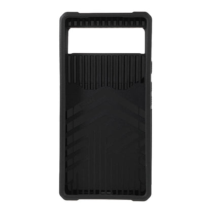 Ring Kickstand Hard PC + TPU 2-in-1 Shockproof Protective Case with Slide Camera Cover and Card Holder for Google Pixel 6