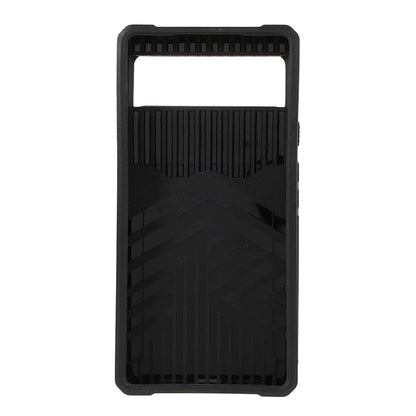 Ring Kickstand Hard PC + TPU 2-in-1 Shockproof Protective Case with Slide Camera Cover and Card Holder for Google Pixel 6