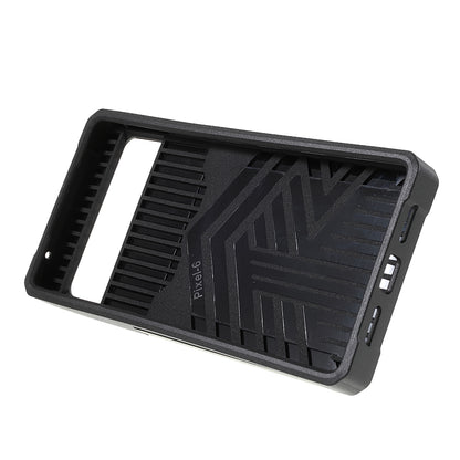 Ring Kickstand Hard PC + TPU 2-in-1 Shockproof Protective Case with Slide Camera Cover and Card Holder for Google Pixel 6