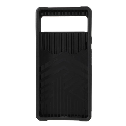 Ring Kickstand Hard PC + TPU 2-in-1 Shockproof Protective Case with Slide Camera Cover and Card Holder for Google Pixel 6