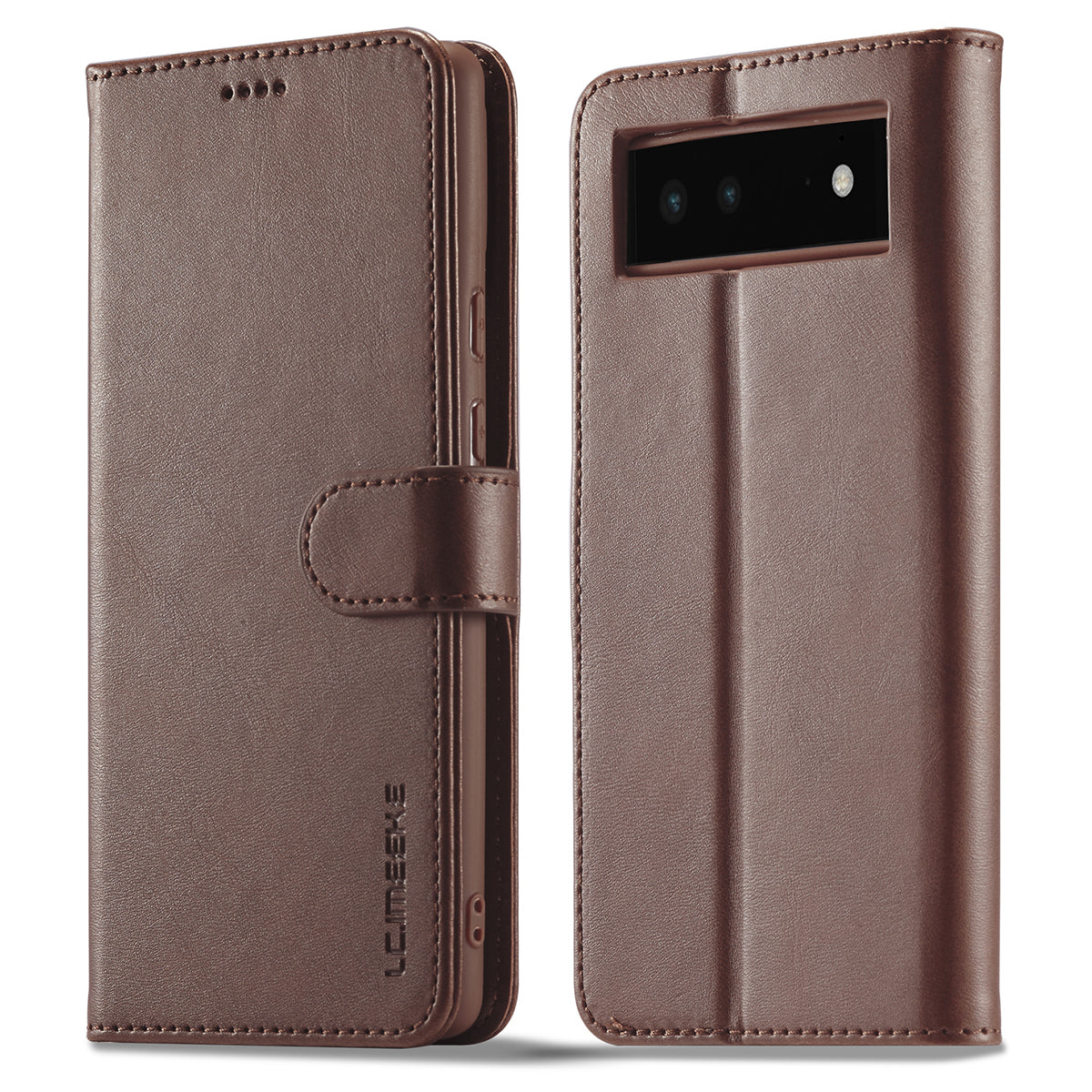 LC.IMEEKE PU Leather Wallet Stand Flip Shockproof Protective Cover for Google Pixel 6