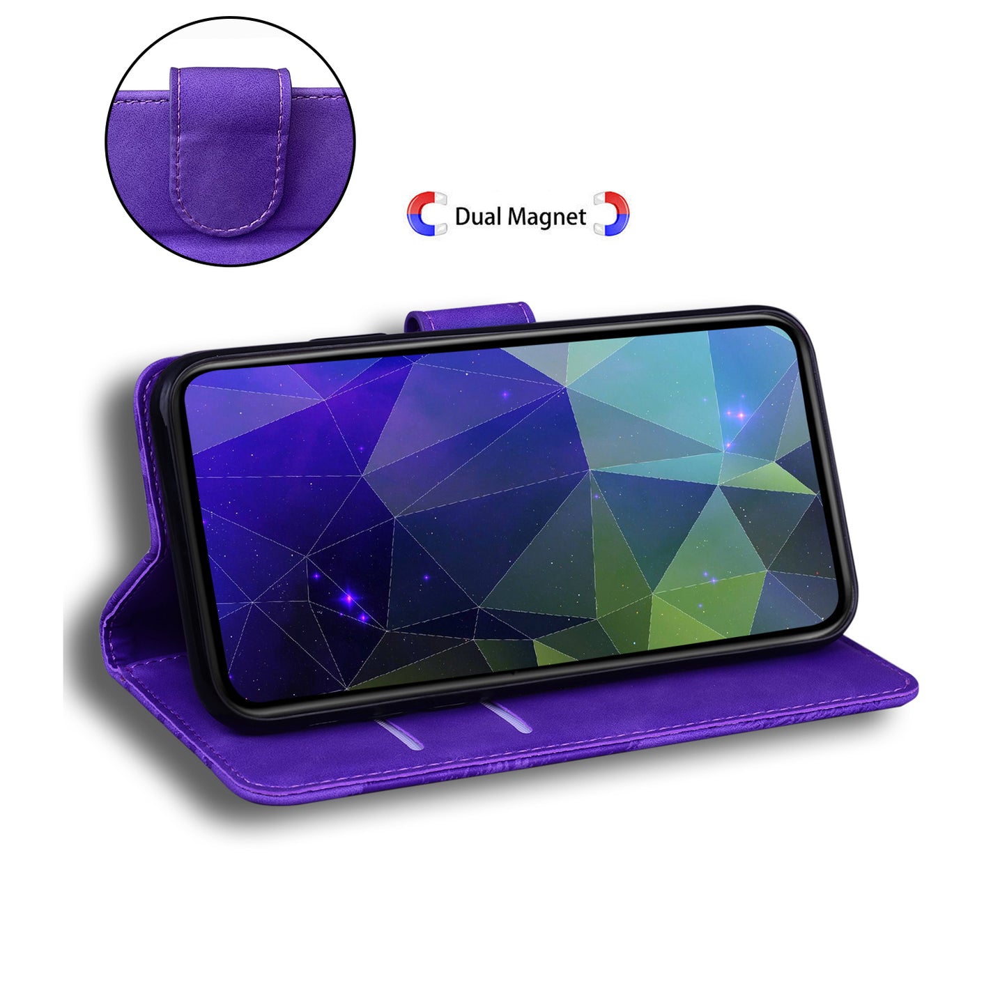 Solid Color Phone Cover Scratch-resistant Premium PU Leather Wallet Design Flip Case with Stand for Google Pixel 6 Pro
