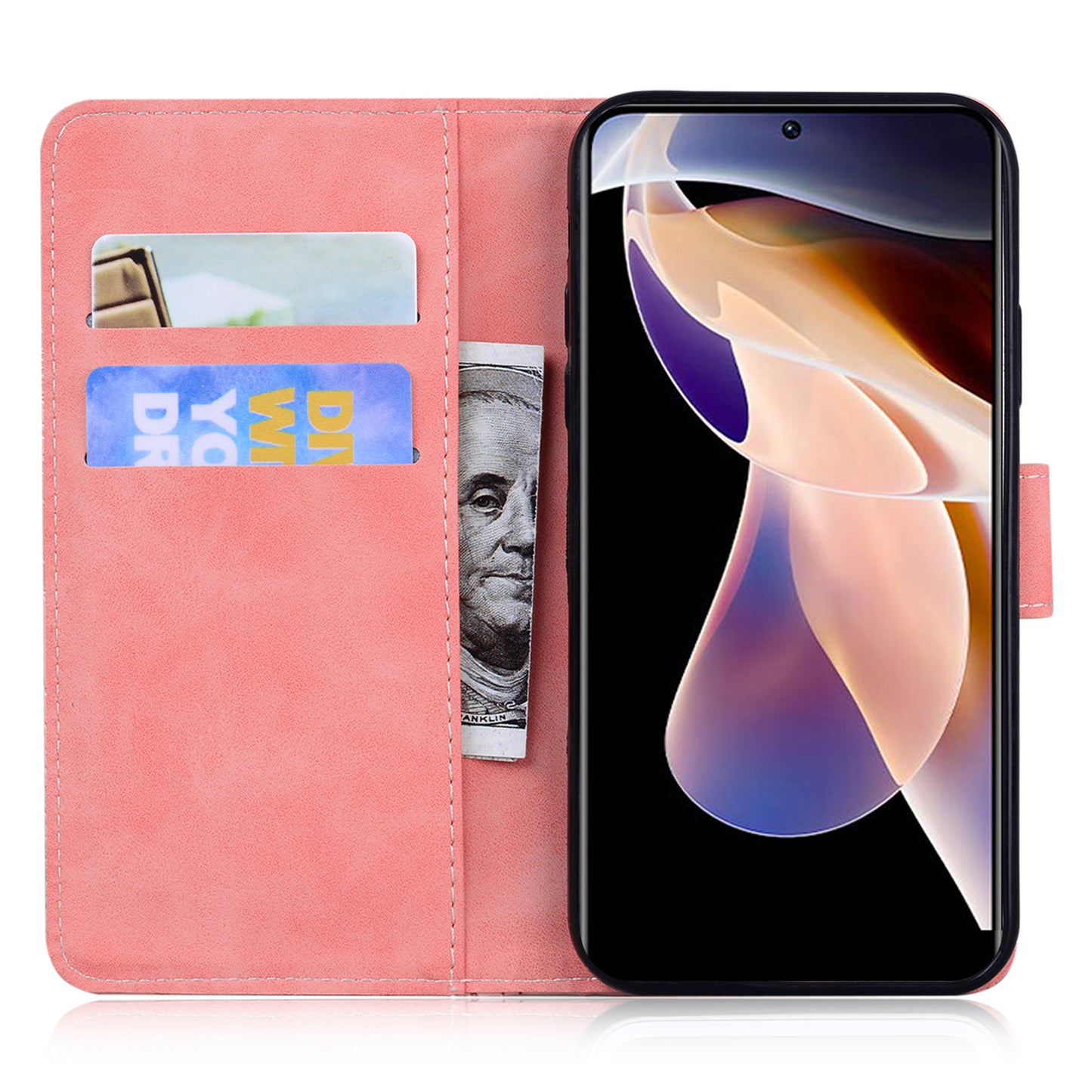Solid Color Phone Cover Scratch-resistant Premium PU Leather Wallet Design Flip Case with Stand for Google Pixel 6 Pro